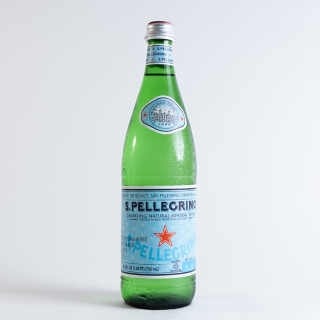 Pellegrino Sparkling Water (750 mL).